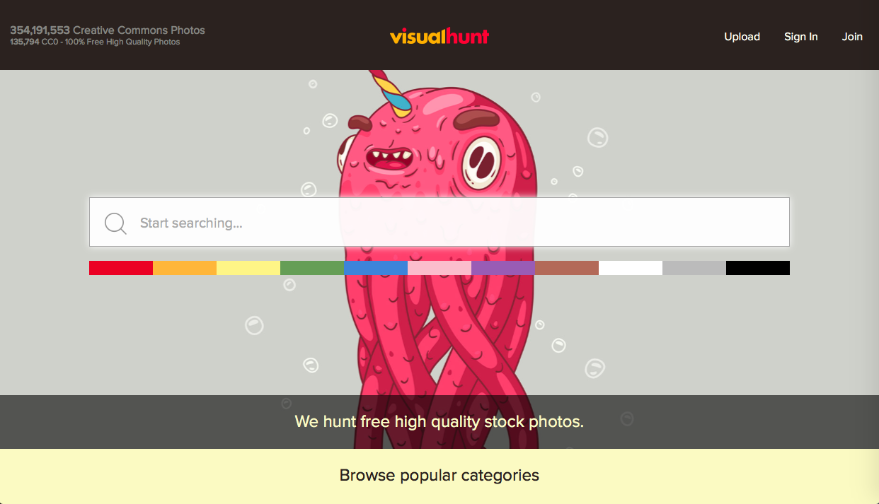 visualhunt 1 - 無料 (フリー) の写真素材サイト・サービスまとめ「商用利用も可能」
