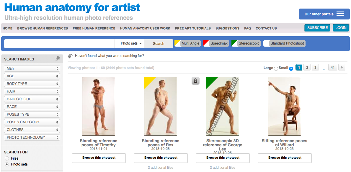 human anatomy for artist 1 - イラストの制作・絵を描く上で資料や参考になるサイトまとめ12選