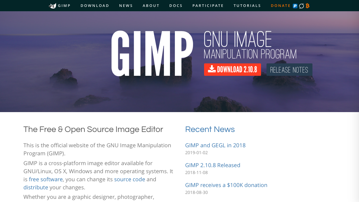 gimp 2 - 普段使い可能な有名な無料画像編集・加工ツールまとめ