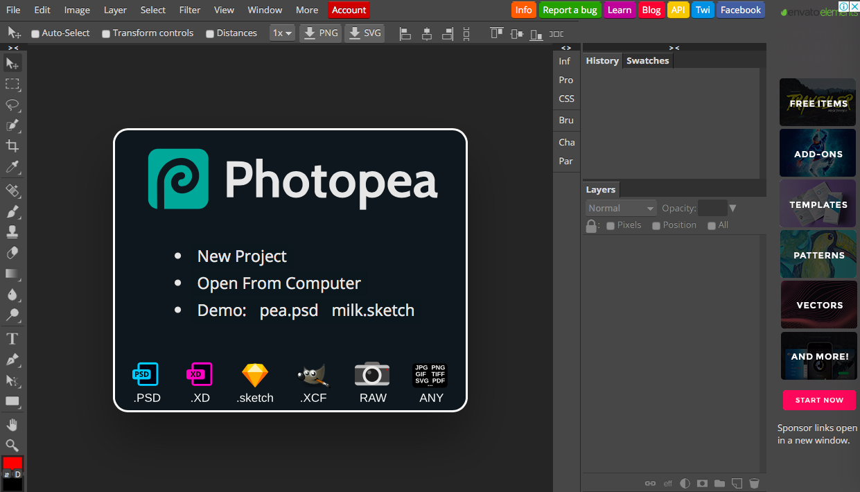 photopea - 普段使い可能な有名な無料画像編集・加工ツールまとめ