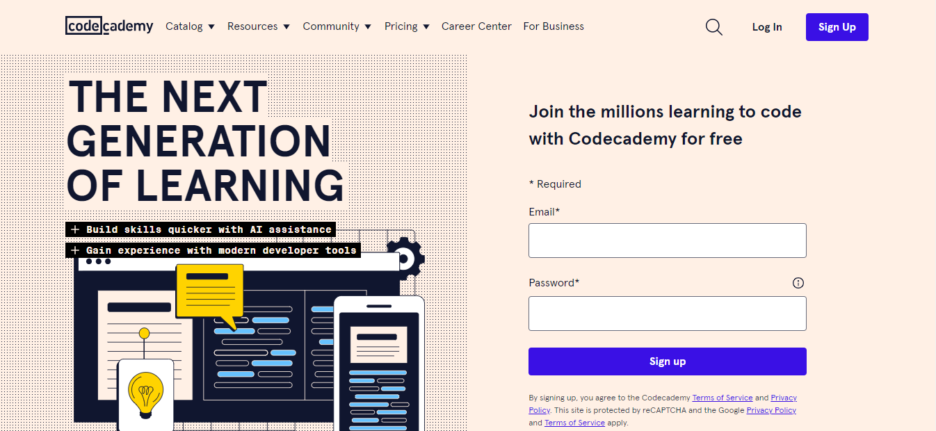 codecademy 2024 - Webデザイン・プログラミングが学べる無料オンライン学習サイト・サービス