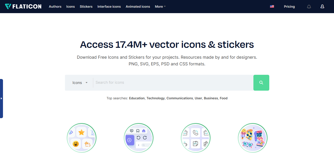 flaticon 2024 - アイコン系の無料 (フリー) のイラスト素材サイト・サービスまとめ