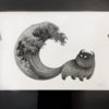 kamwei fong art 100x100 - 水彩絵具で描かれた様々なイラストやアート