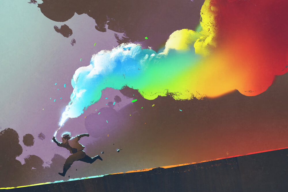 human-rainbow-smoke